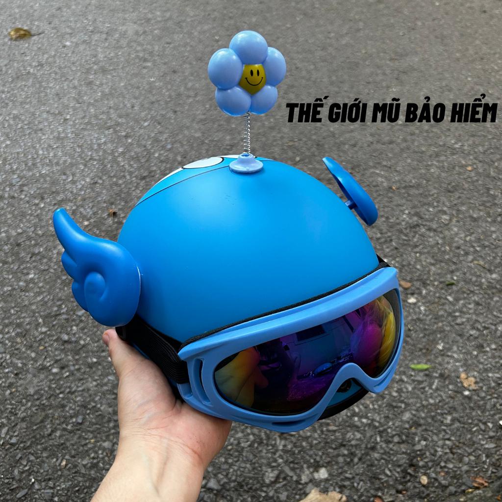 Kính UV nhiều màu gắn mũ bảo hiểm,kính UV gắn nón bảo hiểm nửa đầu,mũ 1/2,mũ 3/4 đi phượt,phụ kiện trang trí