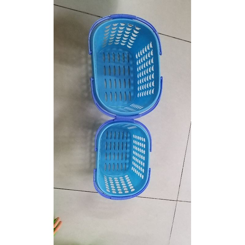 rổ nhựa có 2 quai xách hàng đẹp size to 24.5*17*14.