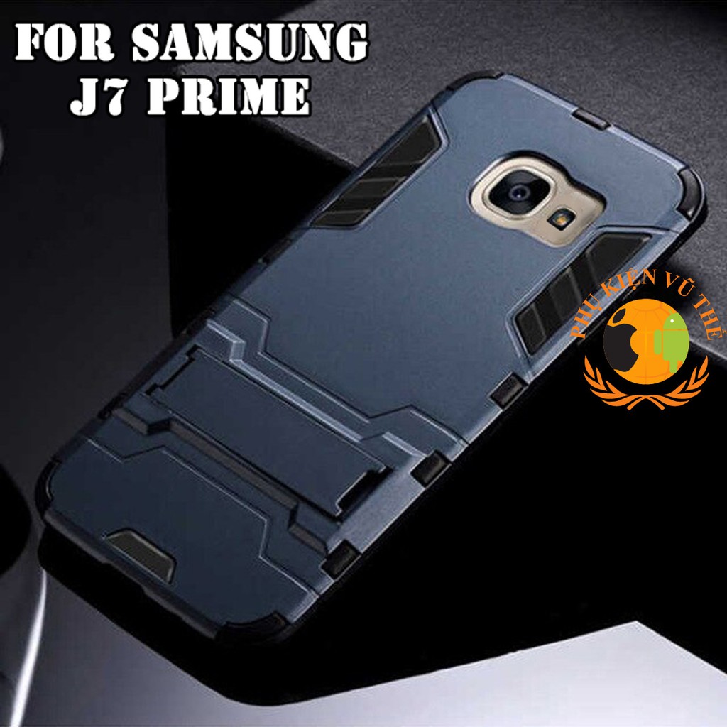 Ốp Lưng Chống Sốc Iron Man Cho Samsung Galaxy J7 Prime Có Dựng Lưng Cao Cấp