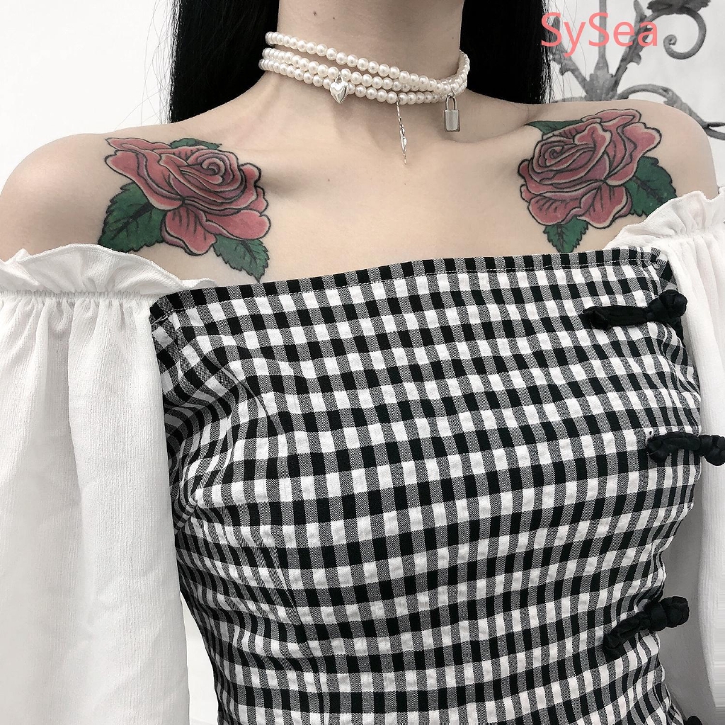 Đầm Trễ Vai Hoạ Tiết Sọc Ca Rô Thiết Kế Thanh Lịch Cho Phái Nữ | BigBuy360 - bigbuy360.vn