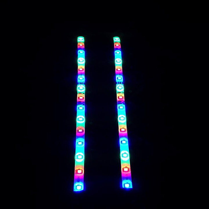 Cặp led dermi xe máy 12v 3 màu độc đáo