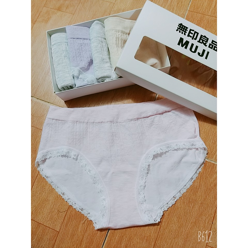 Hộp 5 quần chip nữ Muji cotton xuất Nhật