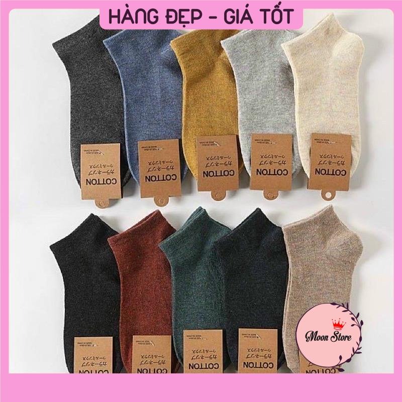 Tất vớ nam nữ Cổ Ngắn Muối Tiêu Unisex Đa Sắc Chống Hôi Chân H8