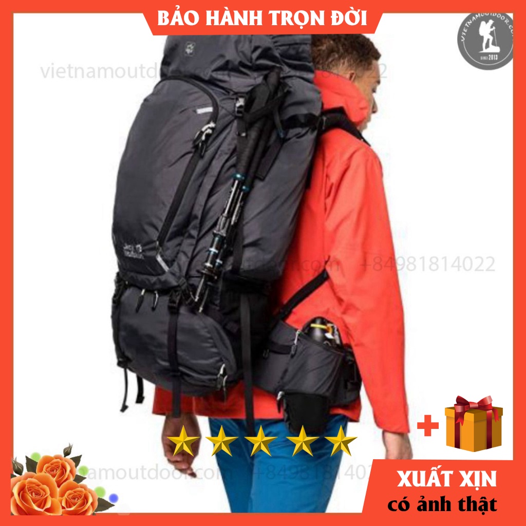 BALO phượt JACK WOLFSKIN DENALI 70 - balo du lịch và trekking hiking leo núi cao cấp⚡️ [ HÀNG XUẤT DƯ ] XỊN