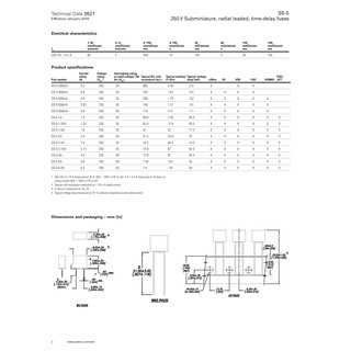 Cầu chì vuông T5A 250V Bussmann