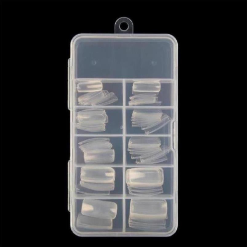 Móng tay giả trong suốt 100 cái/hộp