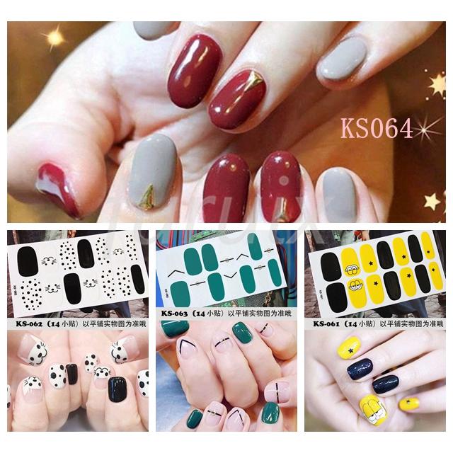 Nhãn dán trang trí móng tay thời trang KS049-KS065