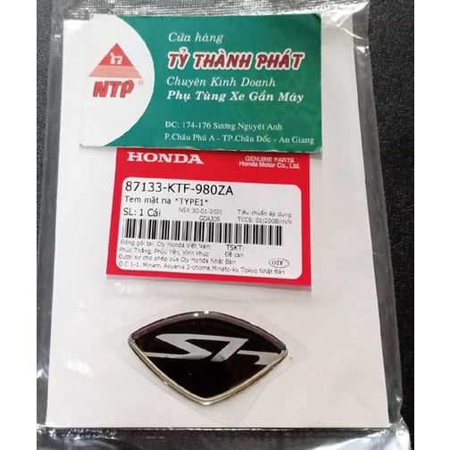 Tem nạ SH VN zin Đen Honda ( Miếng )