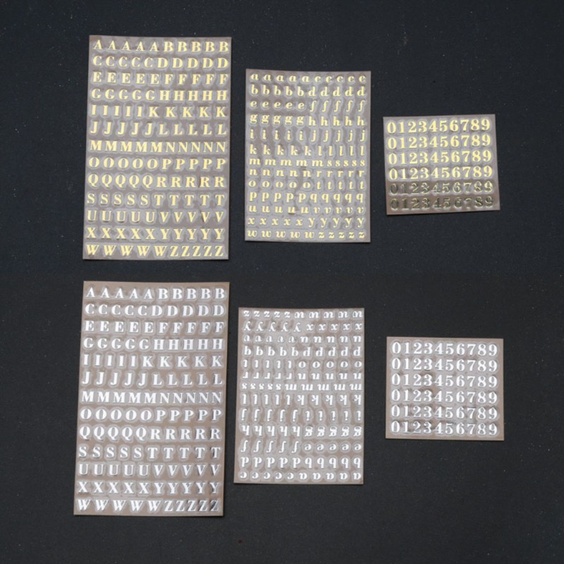 Set 3 Miếng Dán Chữ Cái Dành Cho Trang Trí Thủ Công