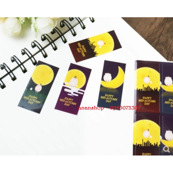 Set 5 tờ Tem Happy Mid-Autumn Day