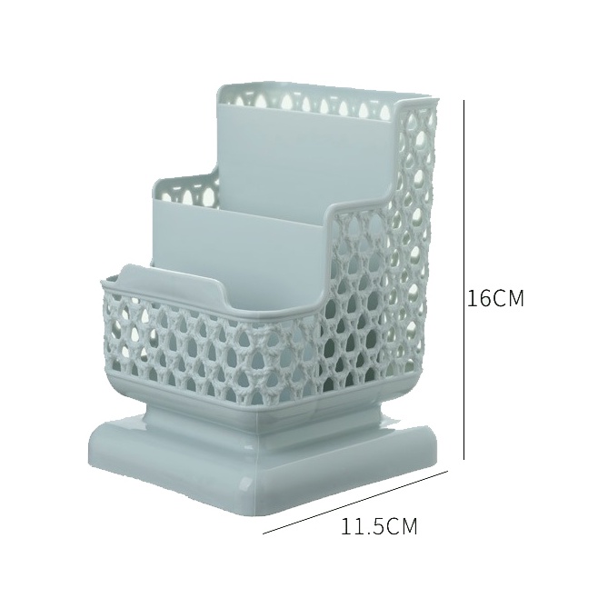 Giá đỡ điện thoại/ mỹ phẩm để bàn bằng nhựa thiết kế độc đáo tiện dụng cho văn phòng