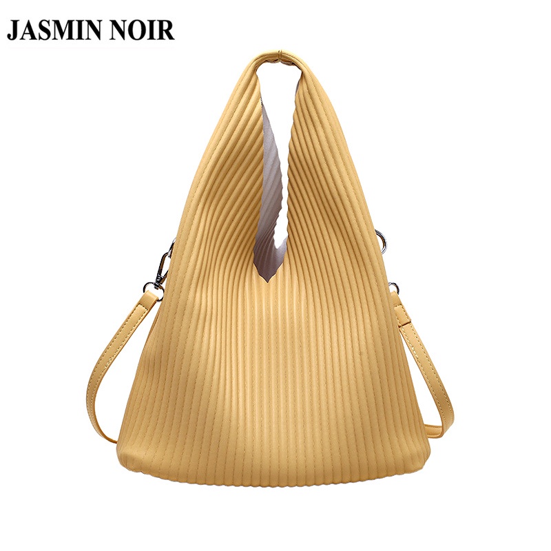 JASMIN NOIR Túi Đeo Chéo In Họa Tiết Kẻ Sọc Thiết Kế Đơn Giản Thời Trang Cho Nữ