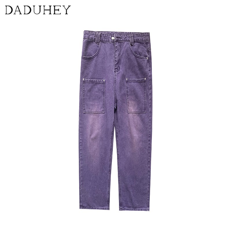 Quần jean ống rộng thời trang phong cách đường phố cá tính cho nam