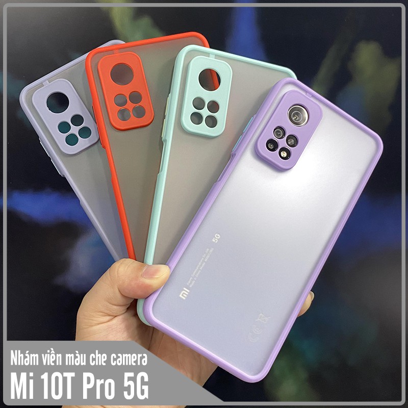 Ốp lưng cho Xiaomi Mi 10T Pro - Redmi K30S trong nhám viền màu che camera