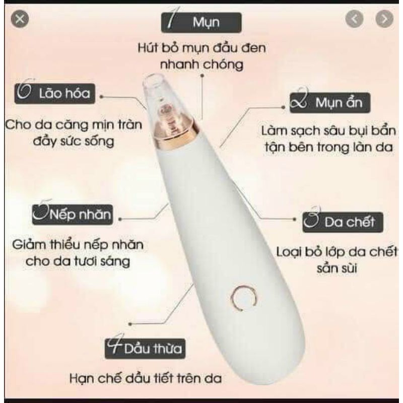 Máy hút mụn đầu đen mini thông minh nhỏ gọn tiện lợi