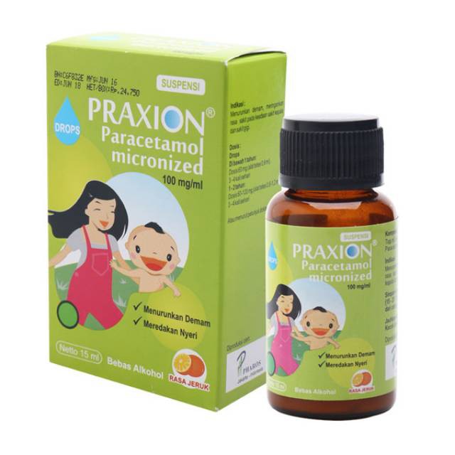 Bình Nước Praxion 15ml (paracetamol 100 mg / Ml) Chất Lượng Cao