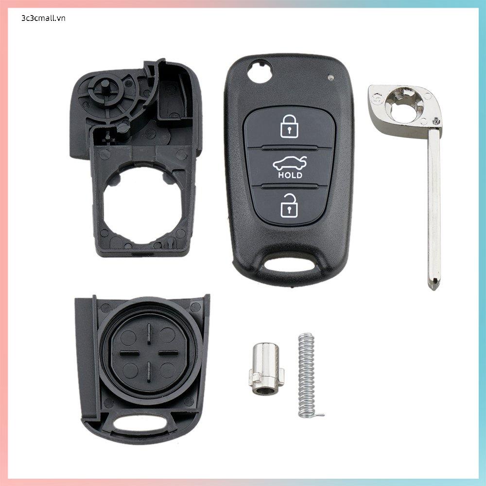 ⚡chất lượng cao⚡3 Flip Remote Key Fob Case Shell With English Letters Spare Parts Shell | WebRaoVat - webraovat.net.vn