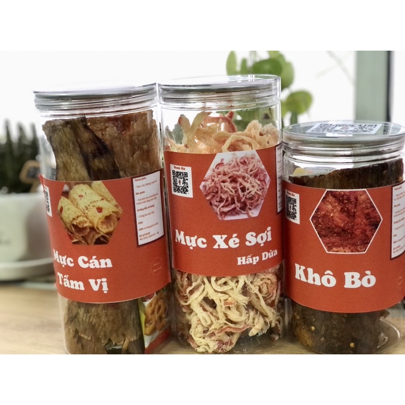 Mực xé sợi hấp dừa 250g