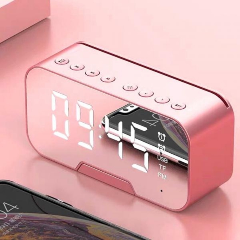 Loa bluetooth đồng hồ G10 hiển thị đèn LED,Đài FM kiêm đồng hồ báo thức