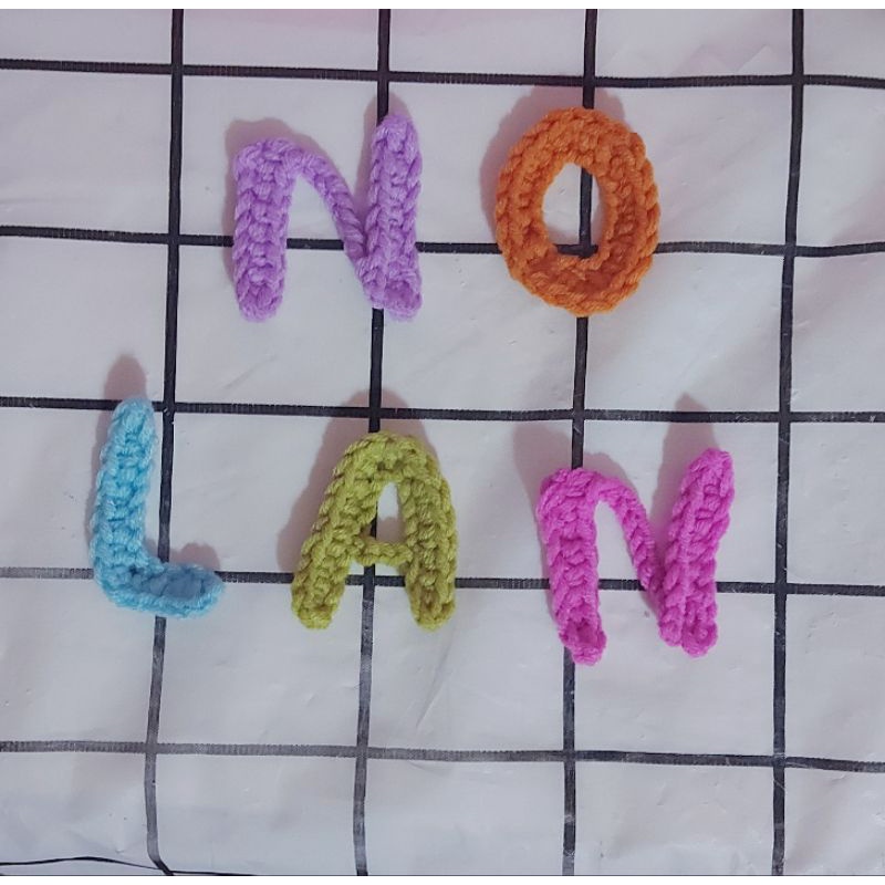 Chữ cái ghép tên bằng len