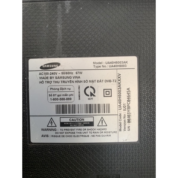 Loa tivi Samsung 40H500 thay thế cho loa cũ bị rè
