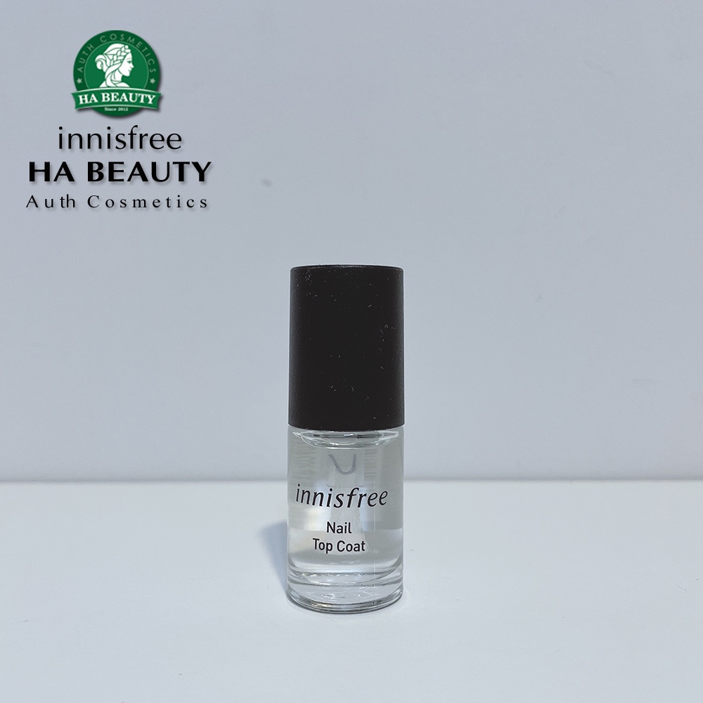 Sơn phủ móng tay bền lâu bóng khỏe chiết xuất từ quýt tươi Jeju an toàn lành tính innisfree Nail Top Coat 6ml