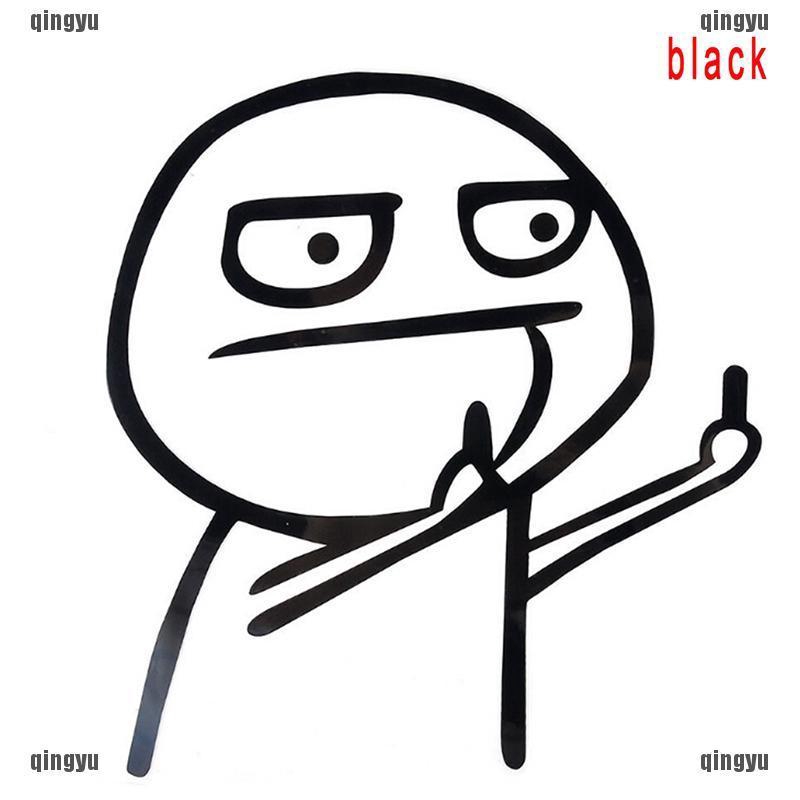 Sticker hình vui nhộn dùng dán trang trí xe hơi kích thước 150 x 137 mm