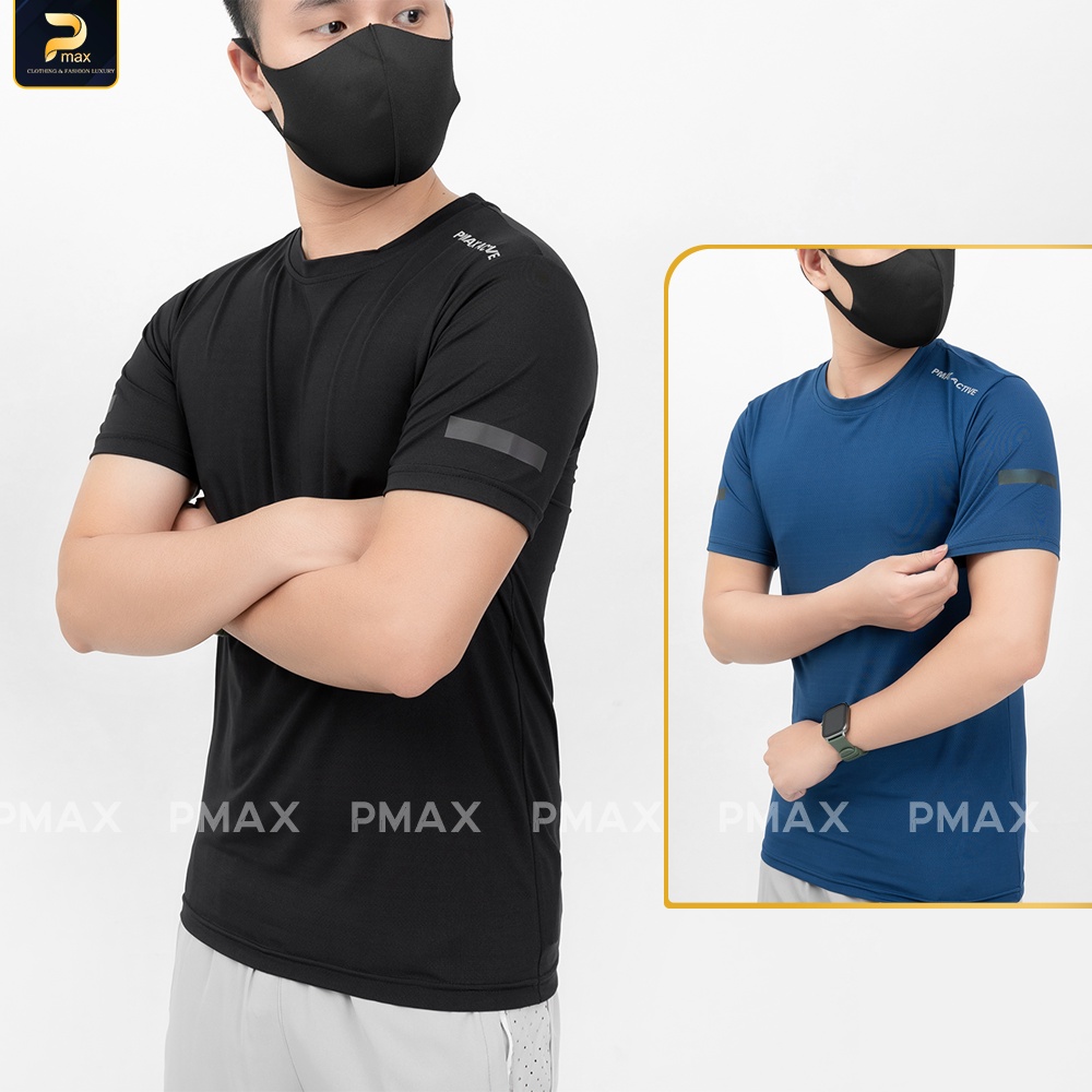 Áo thun nam ngắn tay PMAX phông trơn vải 100% coolmax mềm mát thấm hút co giãn (5 màu)