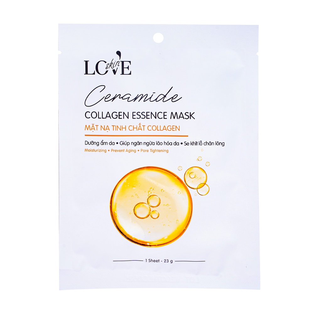 Mặt nạ Pharmacity dưỡng ẩm, sáng da Ceramide Collagen Essence Mask (23g)