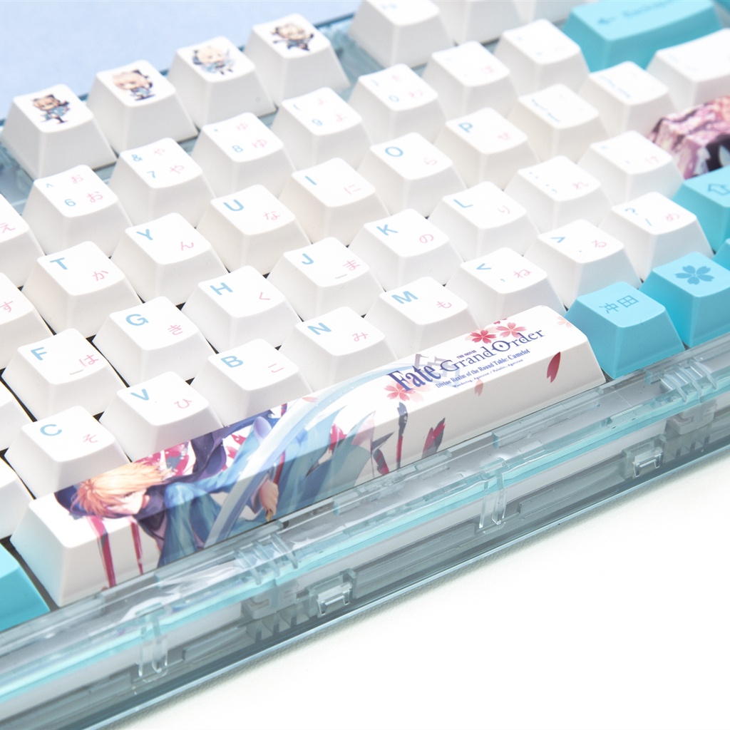 Fate/Grand Order Cherry Profile Keycap 5side dye sublimation,Alter keycaps Okita Souji