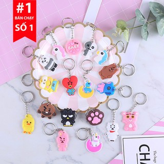 [1K ĐỒNG GIÁ - RẺ VÔ ĐỊCH] Móc Khóa Silicon Hoạt Hình Cute Nhiều Mẫu (Ngẫu Nhiên)