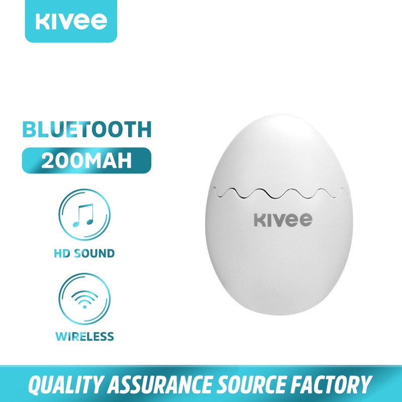 Loa bluetooth mini Kivee thiết kế hình quả trứng phạm vi kết nối lên đến 10m