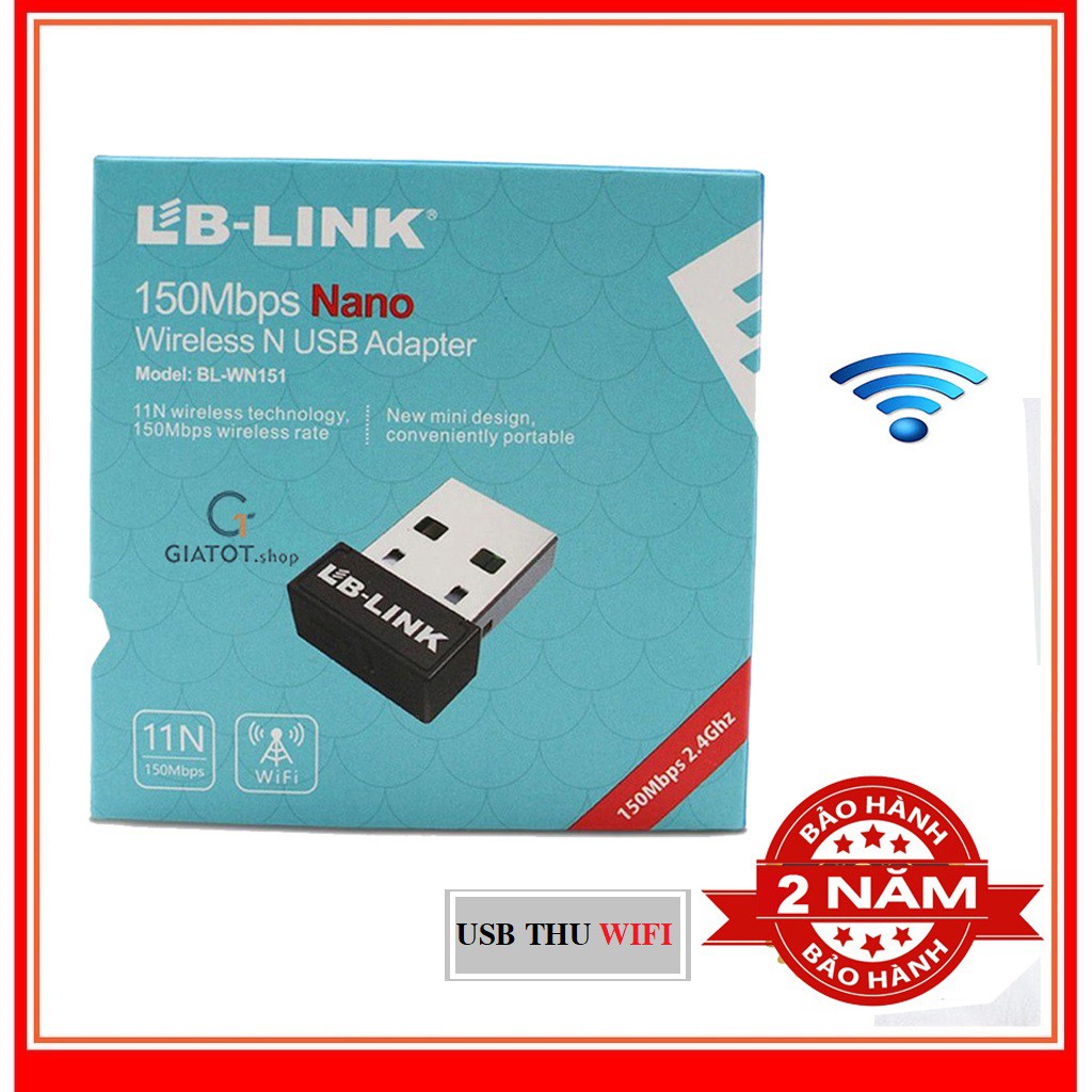 Usb thu WIFI LB-LINK BL-WN151 tốc độ 150Mbps