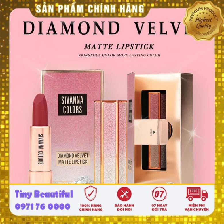 Son Lì Mướt Môi Sivanna Colors Velvet Matte Lipstick HF6019