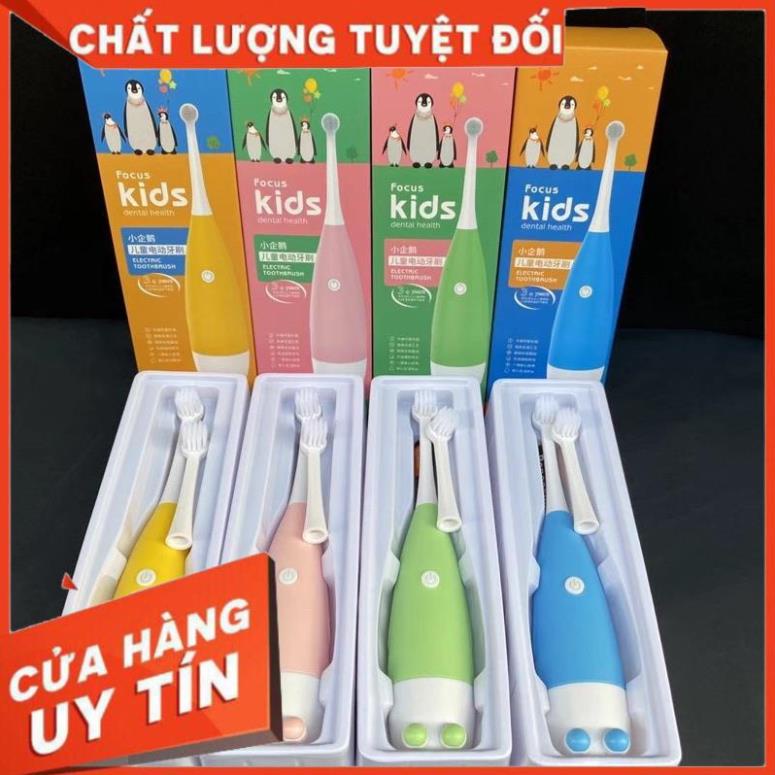 HOT - Bàn chải điện tự động đánh răng cho bé giúp bé yêu thích việc đánh răng