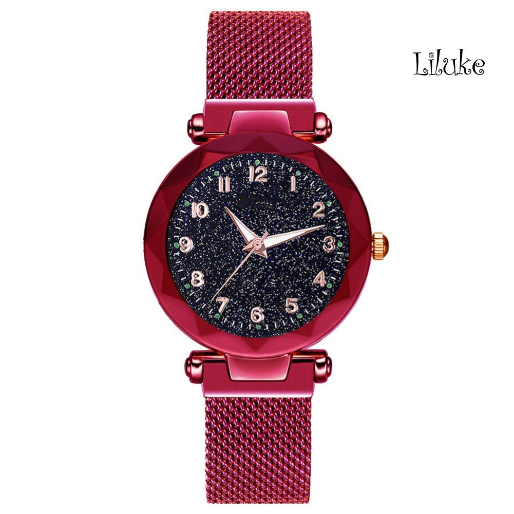 Đồng Hồ Quartz Mặt Analog Tròn Dây Kim Loại Khoá Nam Châm Thời Trang | BigBuy360 - bigbuy360.vn