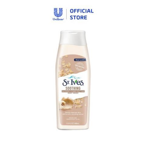 Sữa tắm dưỡng da St.Ives Yến Mạch và Bơ Soothing Oatmeal & Shea Butter 400ml