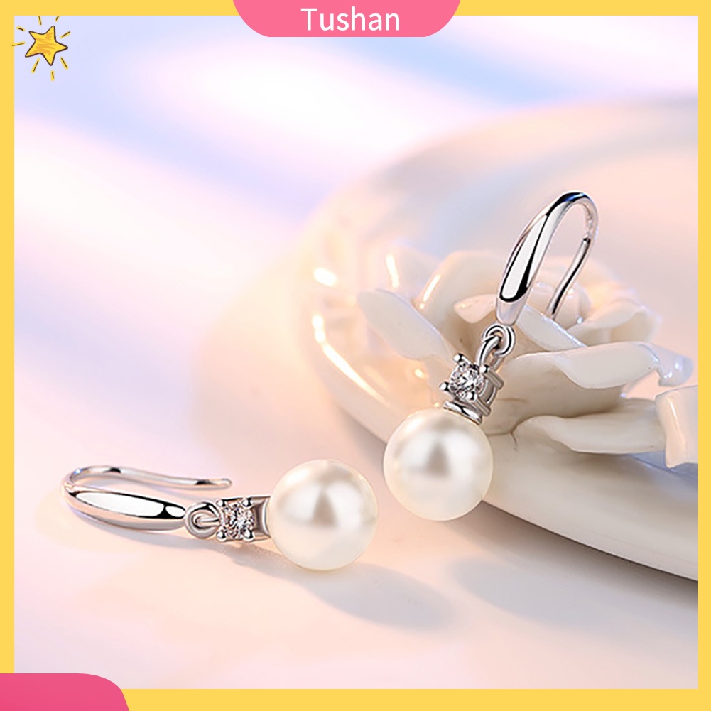 Khuyên tai nữ đính ngọc thời trang