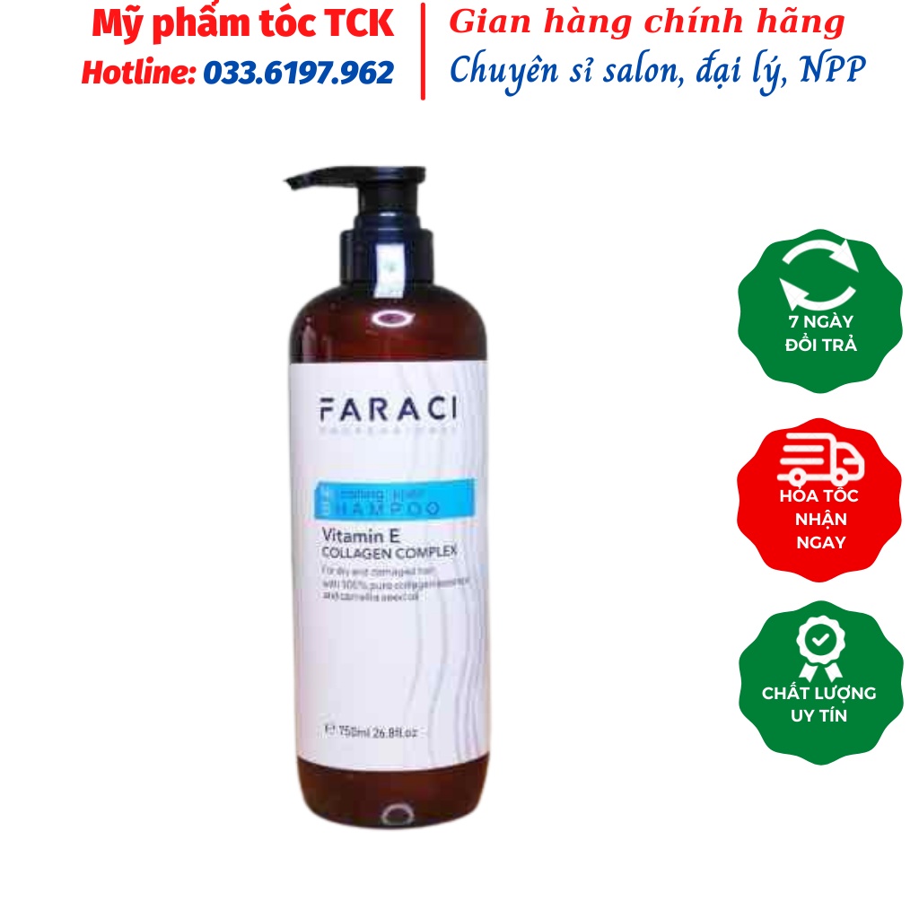 Dầu Gội xả Faraci chính hãng 750ml hương thơm mềm mượt chống rụng tóc