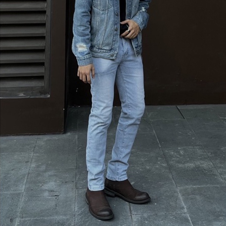 QUẦN JEANS NAM SKINNY XANH NHẠT DC DENIM #5678