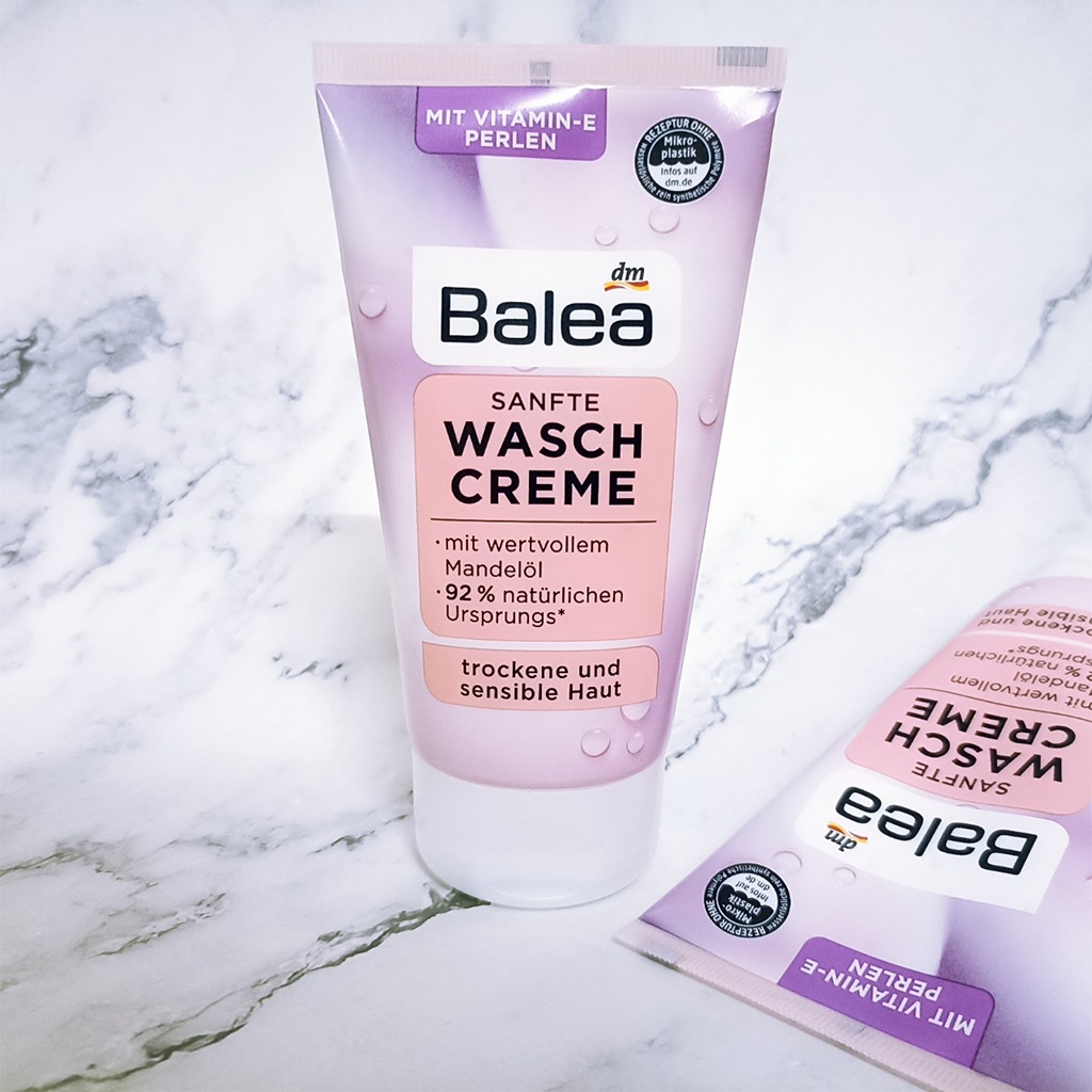 Sữa rửa mặt Balea Waschcreme sạch sâu cho da khô & nhạy Cảm 150 ml