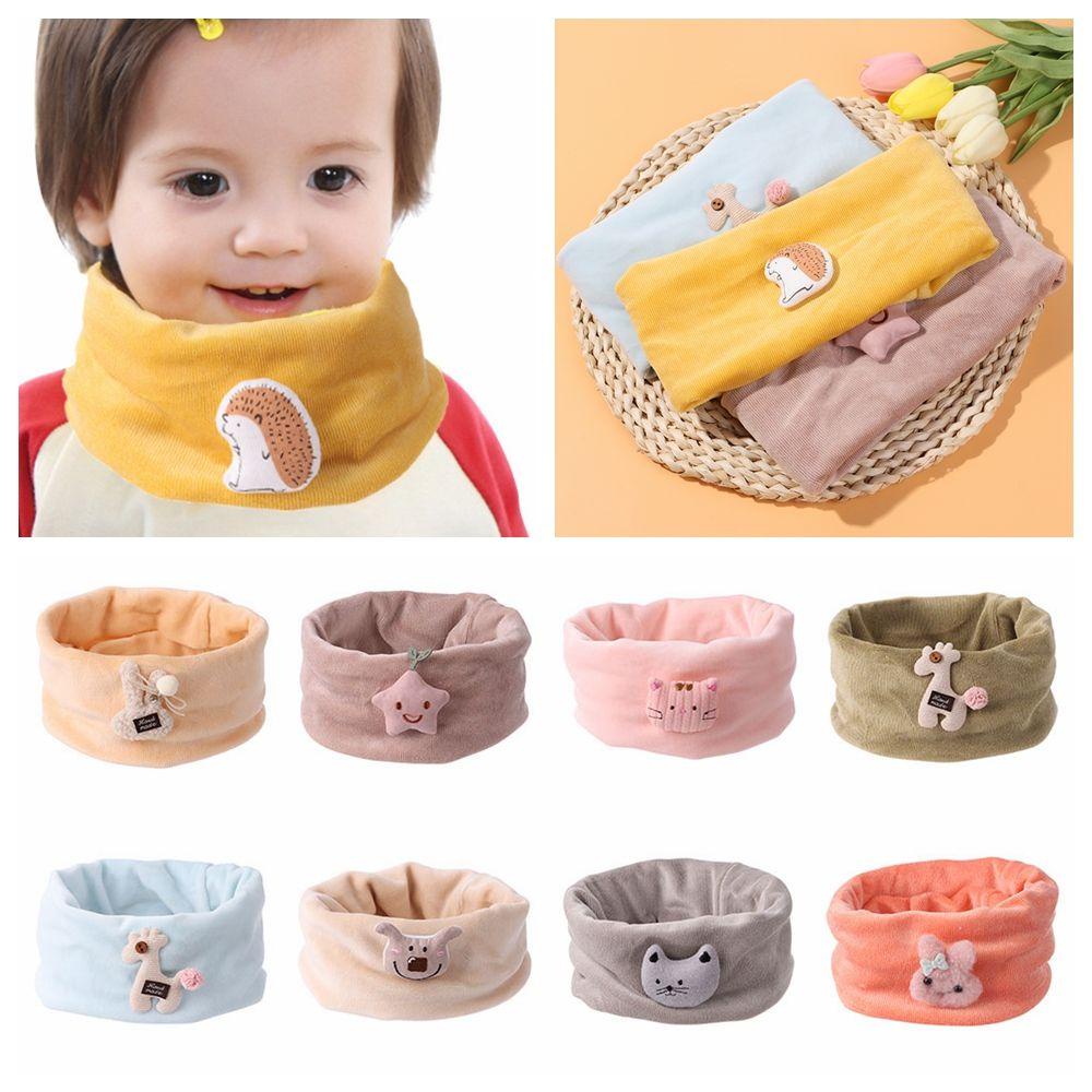 Khăn Choàng Cổ Dày Co Giãn Họa Tiết Hoạt Hình Dễ Thương Cho Bé MIHAN1