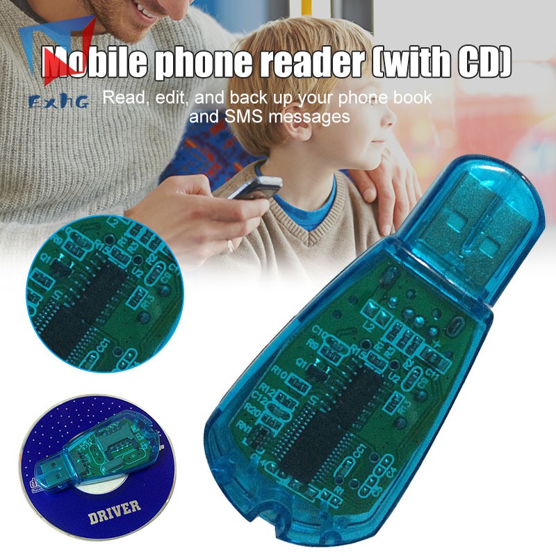 ExhG❤❤❤High quality Reader USB SIM Card Reader Simcard Writer/Copy/Cloner/Backup GSM CDMA WCDMA Cellphone@VN