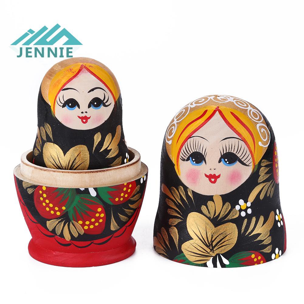 Búp Bê Nga Matryoshka Bằng Gỗ 5 Lớp Trang Trí