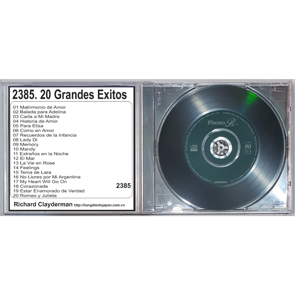 Bộ 4 CD nhạc hòa tấu Richard Clayderman