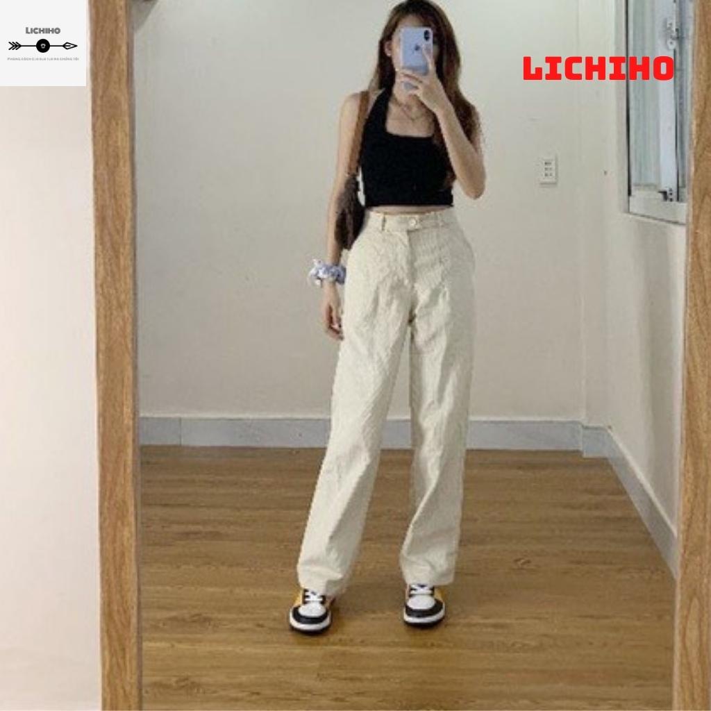 Áo croptop nữ choàng cổ kiểu yếm CT03 LICHIHO hở lưng gợi cảm quyến rủ chất vải tốt mềm mịn | BigBuy360 - bigbuy360.vn