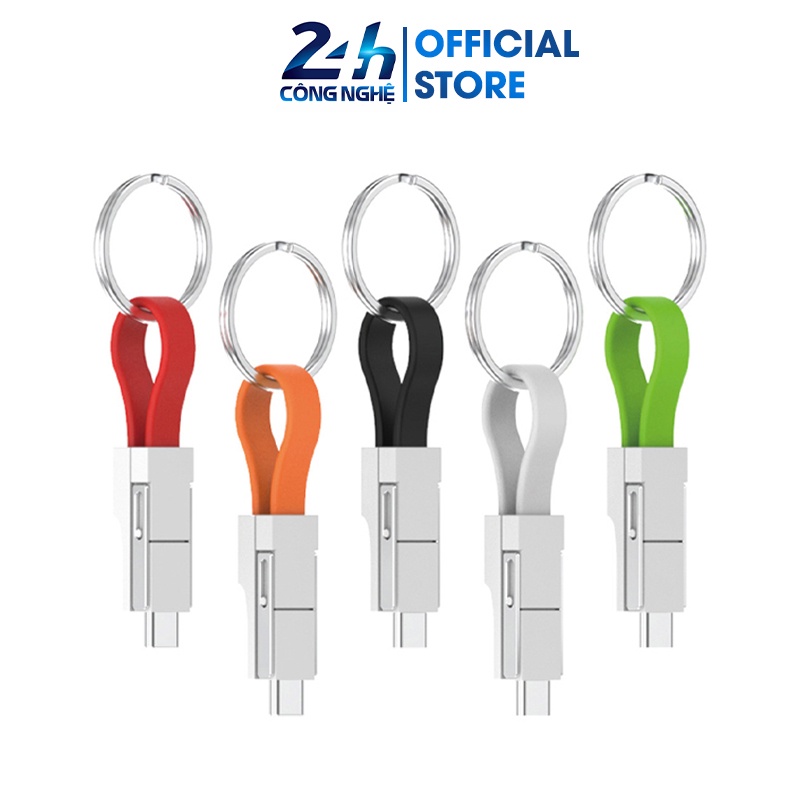Cáp Sạc Đa Năng Cao Cấp 4 trong 1- Sạc Nhanh - Truyền Dữ liệu - Cáp sạc OTG - D1046
