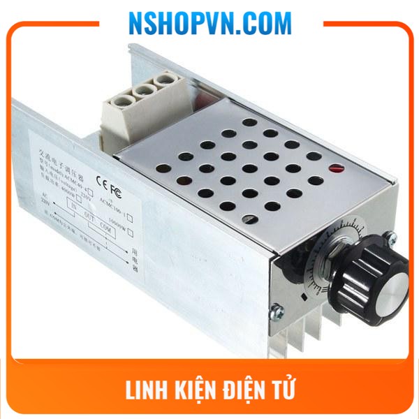 Mạch Dimmer AC 10000W điều chỉnh hạ điện áp 220V xuống điện áp mong muốn dùng cho đèn sợi đốt, động cơ, bình đun nước