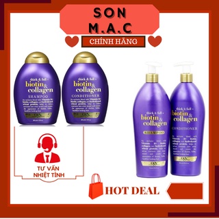 Dầu gội + xả biotin & collagen ogx
