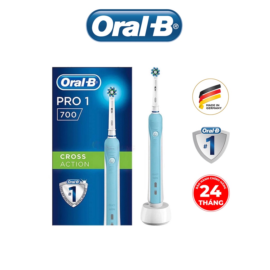 Bàn chải đánh răng Oral-B, hàng chính hãng 100%, bảo hành 24 tháng.